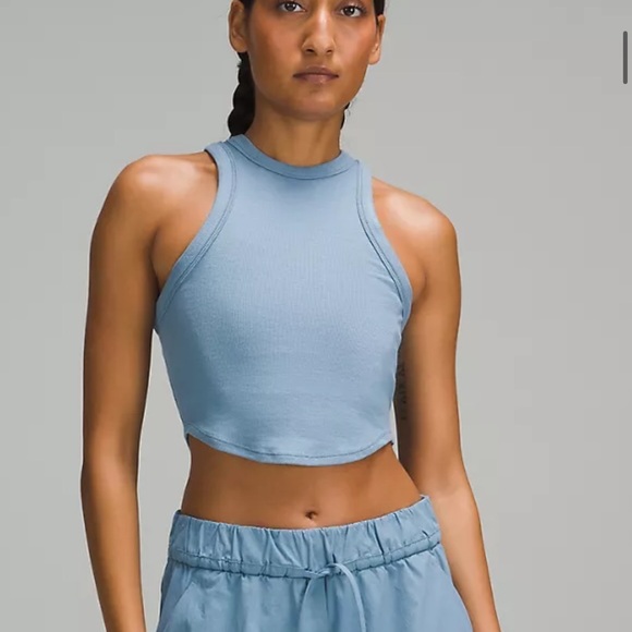lululemon athletica Tops - lululemon athletica Blue Crop Top